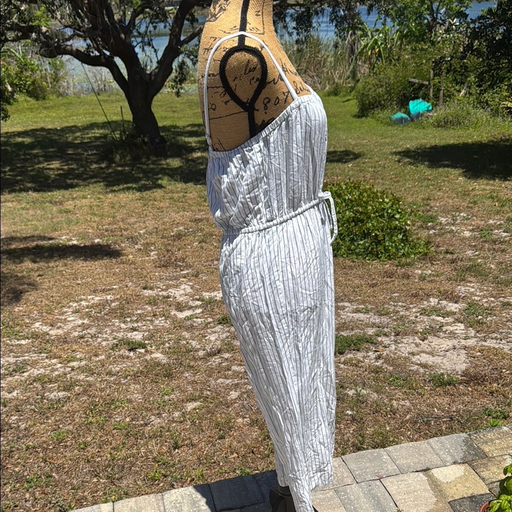 Gianni Bini Striped White and Green Romper - Picture 7 of 10